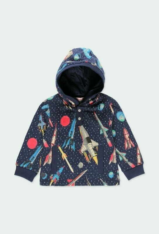Boboli Boy Hood Rockets Fleece sweatshirt Boboli Boy Hood Rockets Fleece sweatshirt