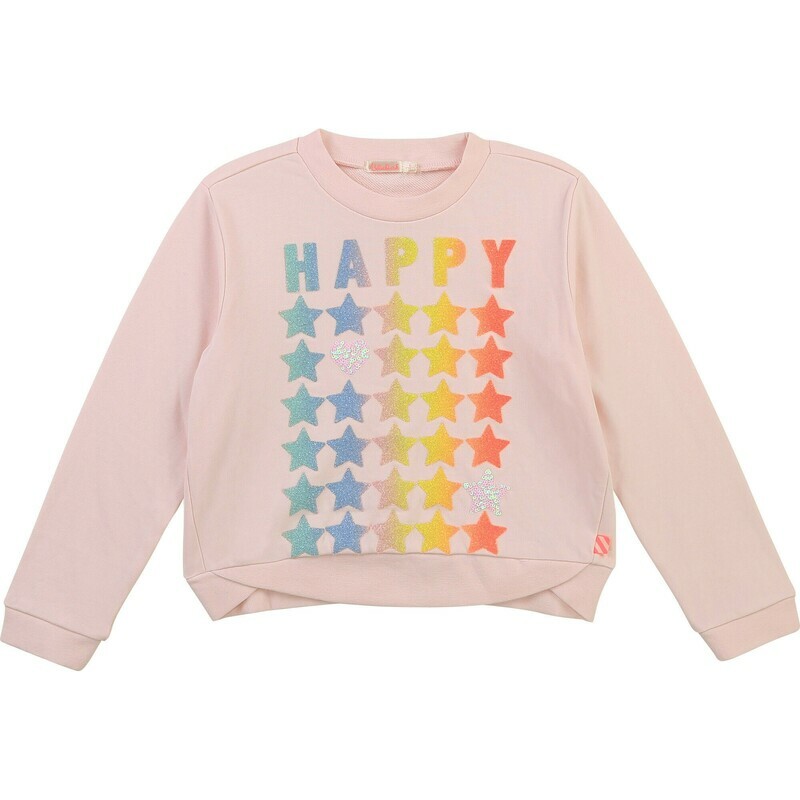 Billie Blush Pink Sweatshirt Rainbow/pink for Girls Billie Blush Pink Sweatshirt Rainbow/pink for Girls