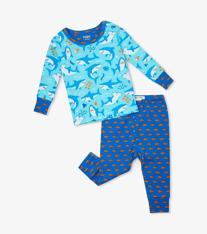 Hatley Baby Boy Shark party Pyjamas