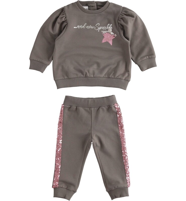 iDO Girls leisure Suit with sequins