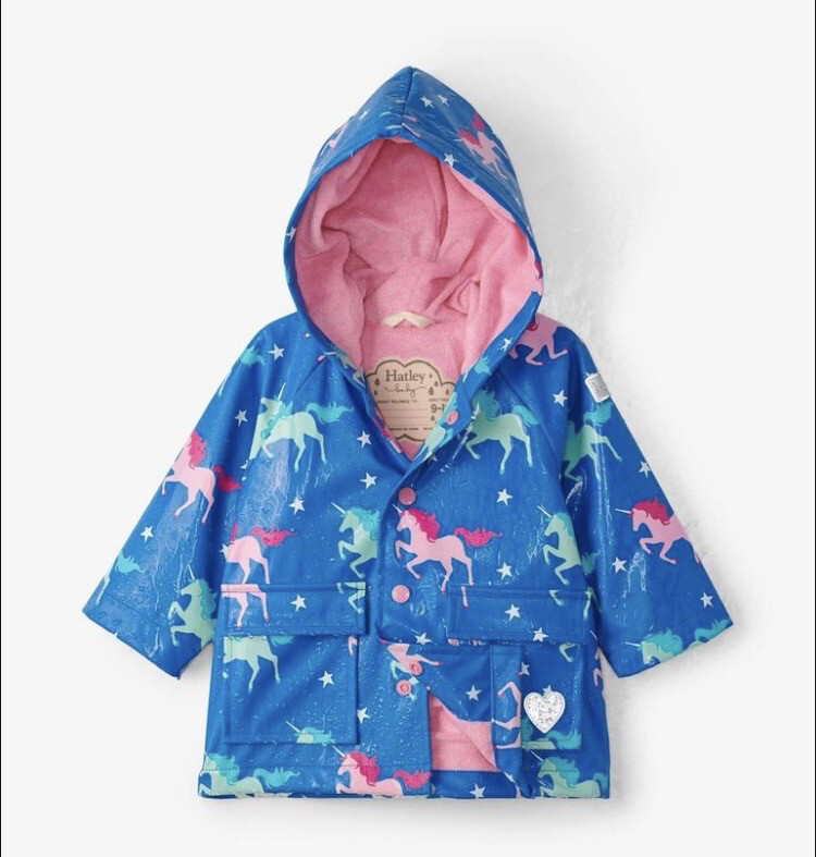 Hatley  Baby Girls Unicorns  Raincoat
