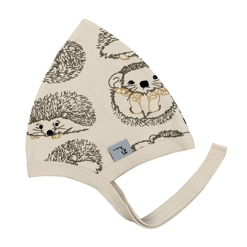 Fauna Kids HAT FOR BABY, ORGANIC COTTON WITH HEDGEHOG PRINT