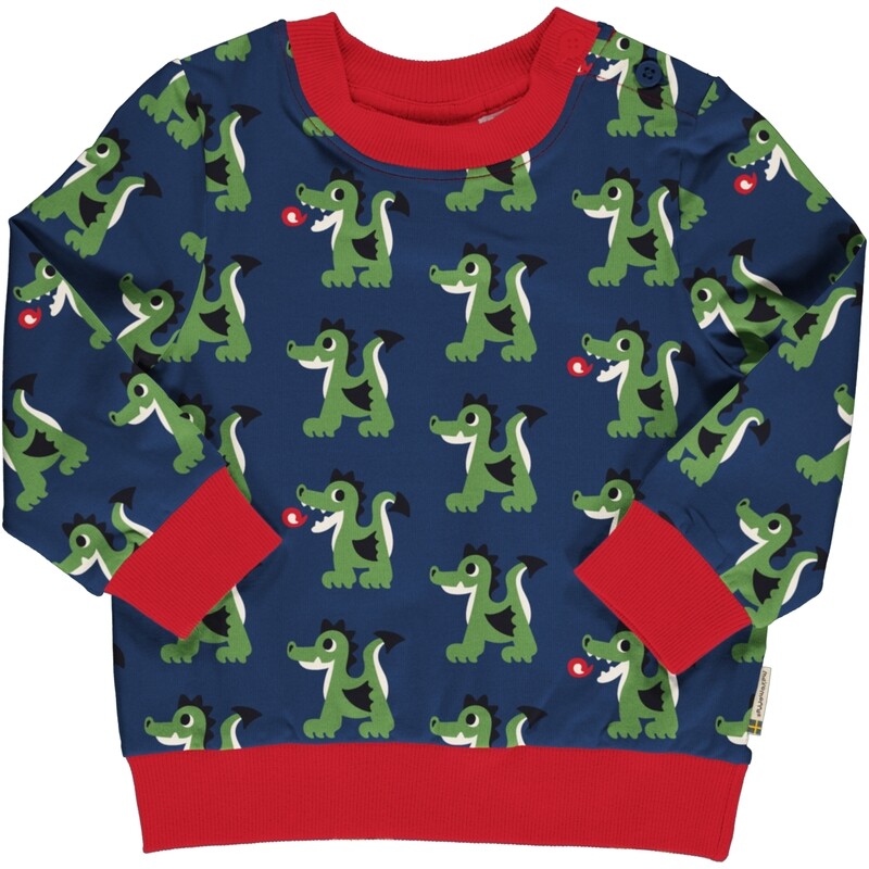 Maxomorra Dragon Baby Sweatshirt