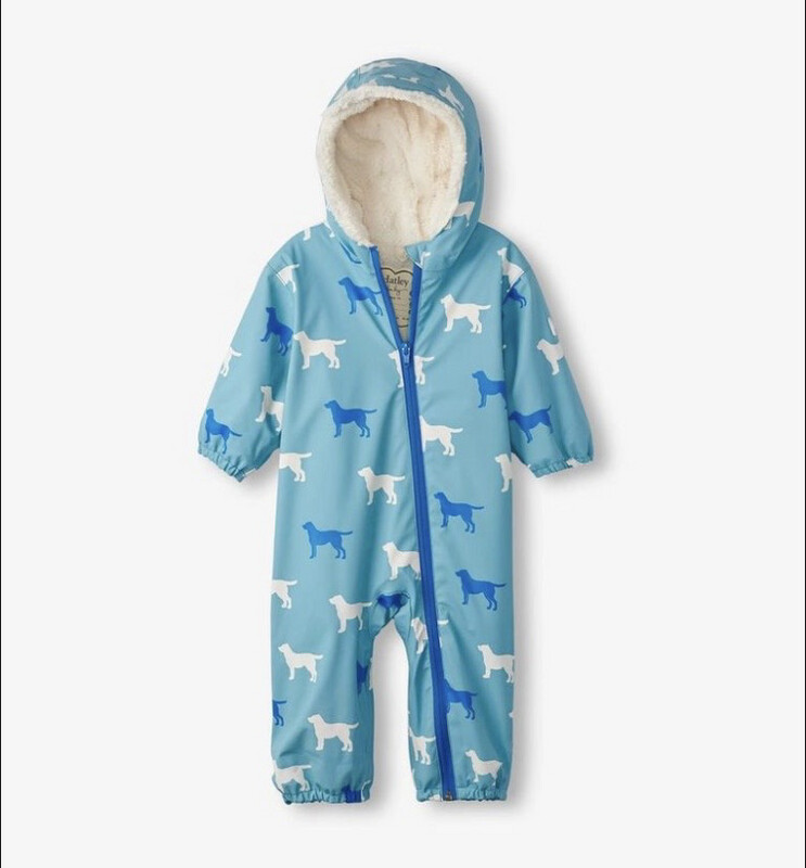 Hatley  Baby Friendly Labs Sherpa Lined Colour Changing Bundler