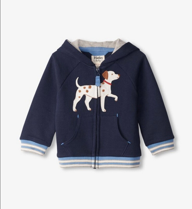 Hatley Little Pup Baby Raglan Hoodie Hatley Little Pup Baby Raglan Hoodie