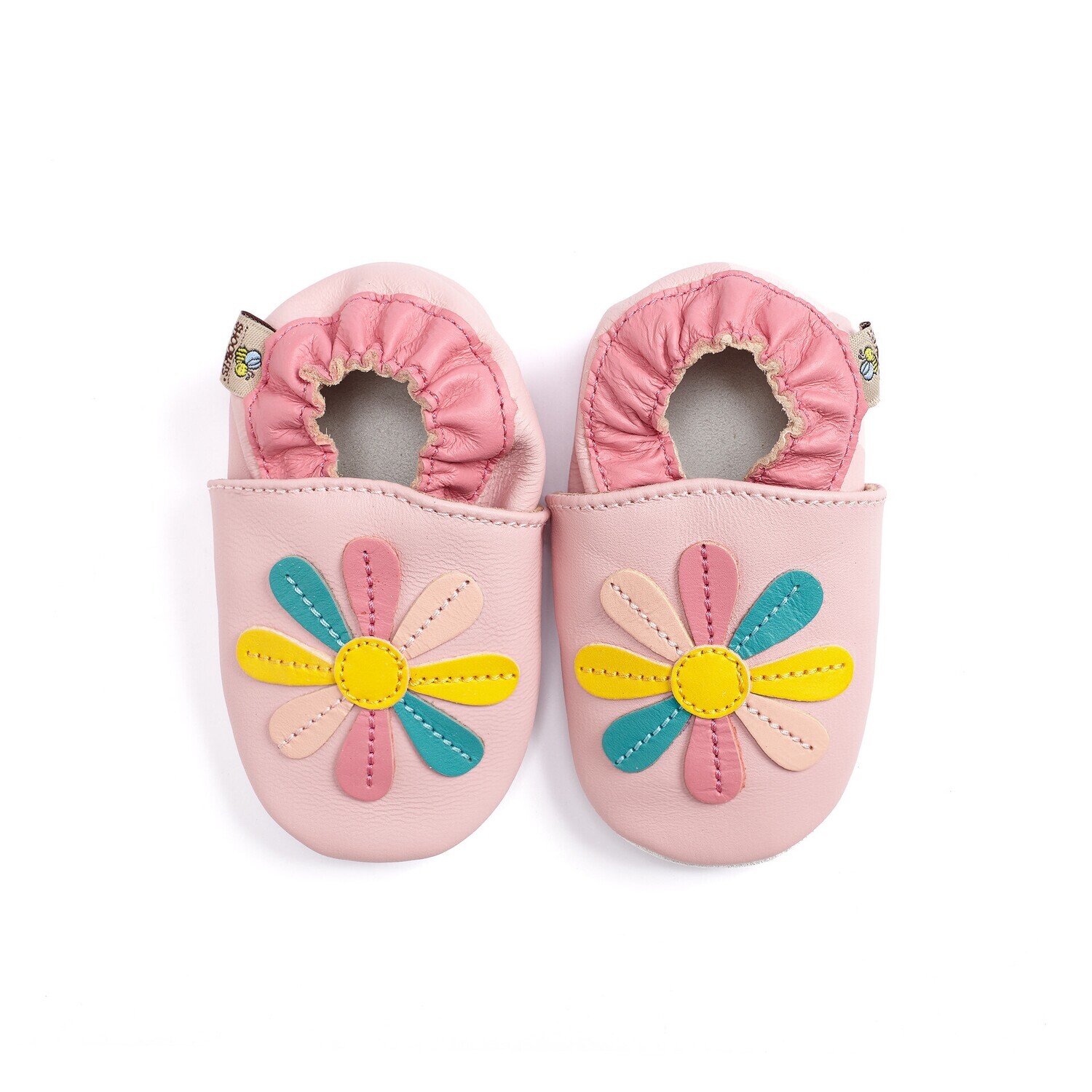 Shoobees Pink Flowers Baby Shoes