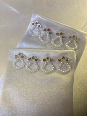 Communion Gloves Row of Pearls