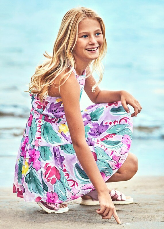 Mayoral Teen Girl Chiffon patterned dress Mayoral Teen Girl Chiffon patterned dress