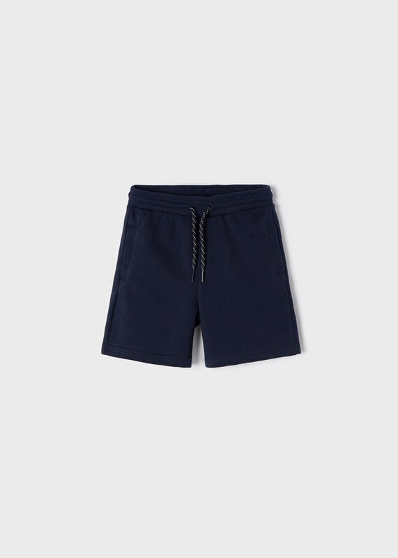 Mayoral Boys Navy Plush Bermuda Mayoral Boys Navy Plush Bermuda