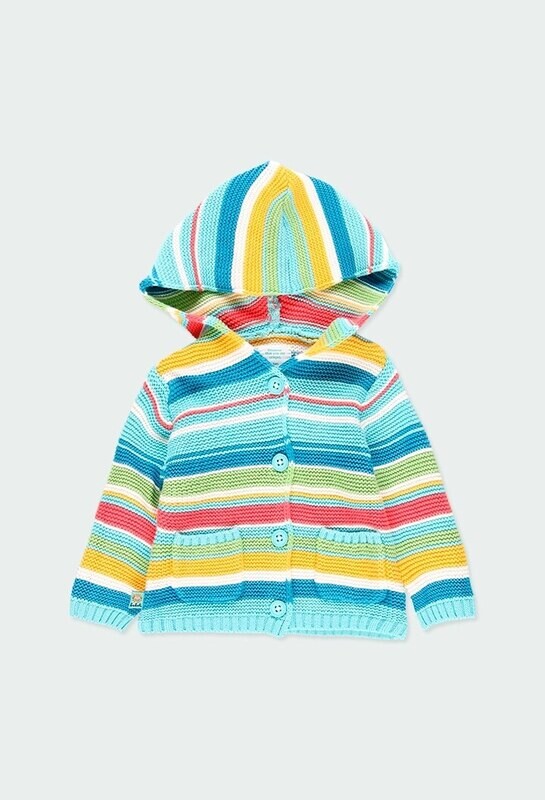 Boboli Baby Knitted Jacket with Hood
