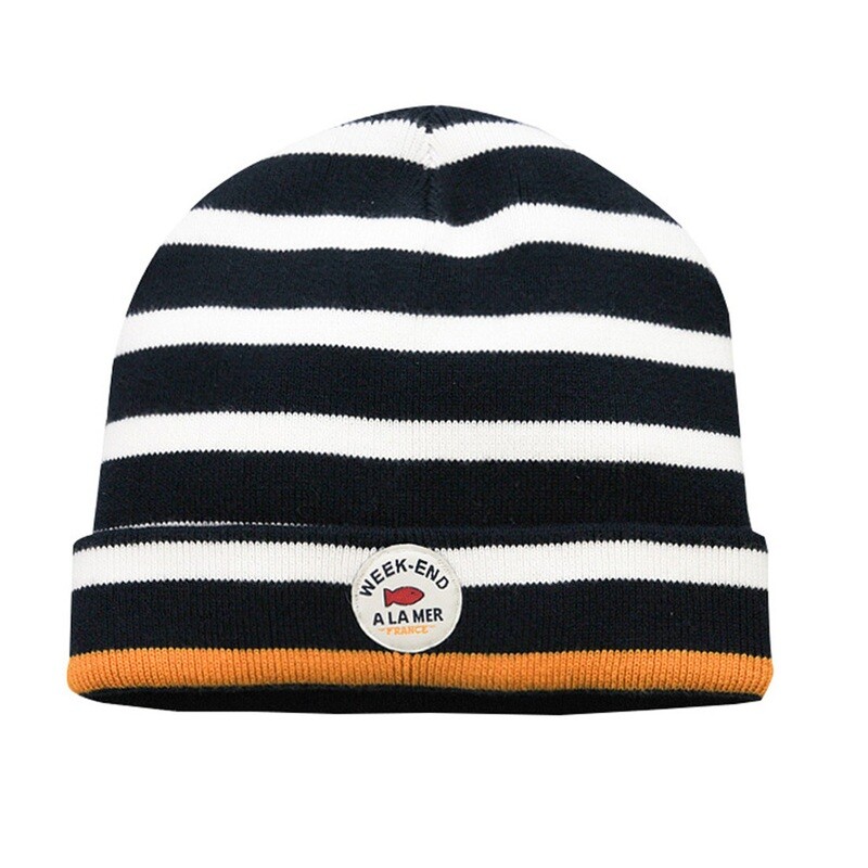 Weekend A LA MER unisex Navy Knit Beanie Hat Weekend A LA MER unisex Navy Knit Beanie Hat