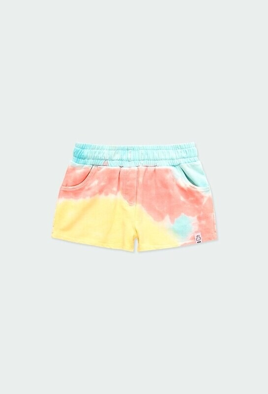 Boboli Girls Tie Dye Pastel Stretch fleece shorts Boboli Girls Tie Dye Pastel Stretch fleece shorts