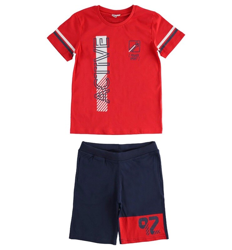 iDO Boys Summer Shorts Shorts Set RED/navy iDO Boys Summer Shorts Shorts Set RED/navy