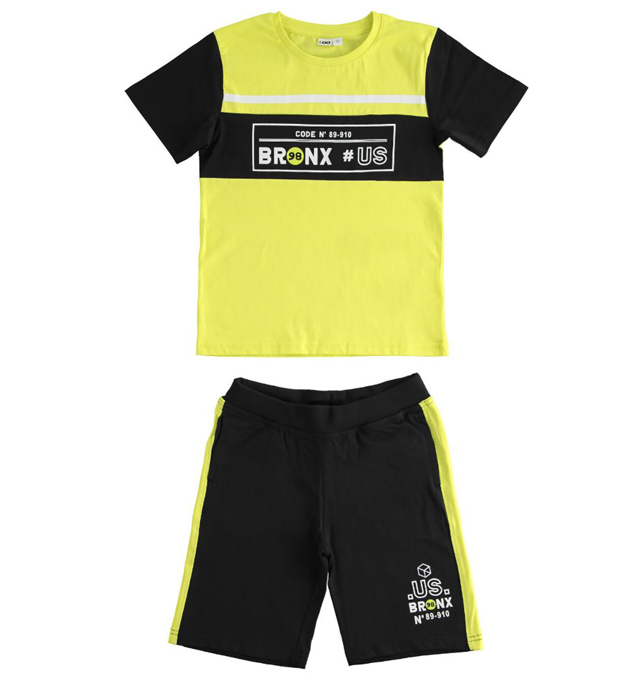 iDO Boys Summer Shorts Shorts Set Yellow/Black