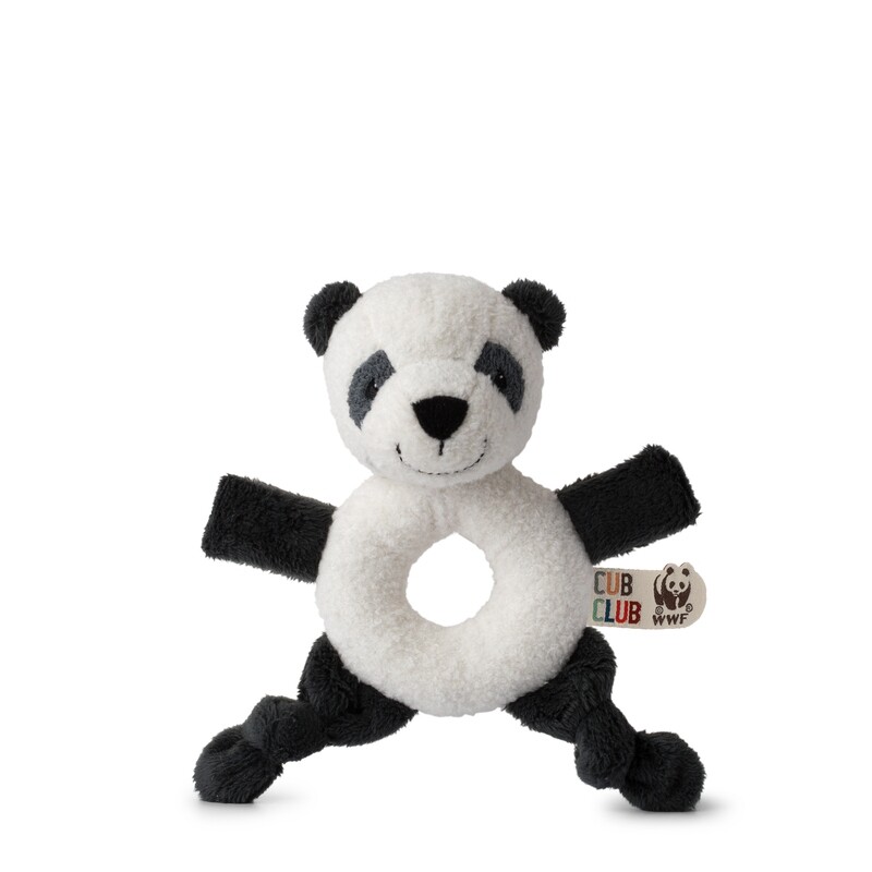 WWF Bon Ton Plush Cub Club Panda Grabber with Rattle – 15 cm – 6″