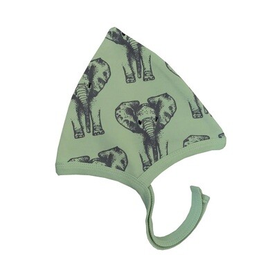 Fauna Kids HAT FOR BABY, ORGANIC COTTON WITH ELEPHANT PRINT Fauna Kids HAT FOR BABY, ORGANIC COTTON WITH ELEPHANT PRINT