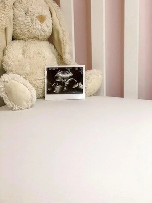 BabyBoo  Crib  FITTED SHEET JUST  White ORGANIC COTTON BEDDYBOO