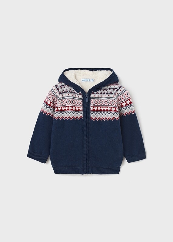 Mayoral Baby Knitted jacket with wool lining