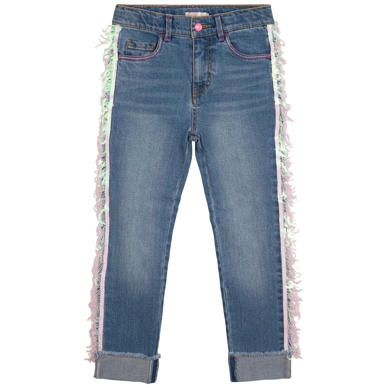 Billie Blush Girls Fringe Jeans