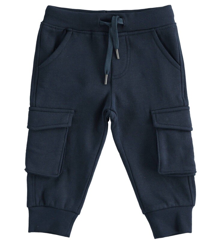 iDO Boys Navy Cotton Track ends with pockets iDO Boys Navy Cotton Track ends with pockets