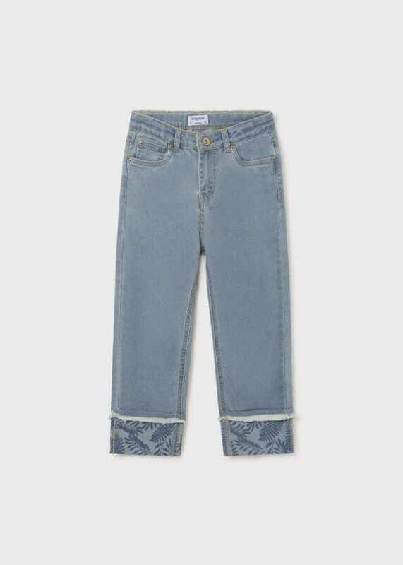 Mayoral Teen Cropped Denim Trousers