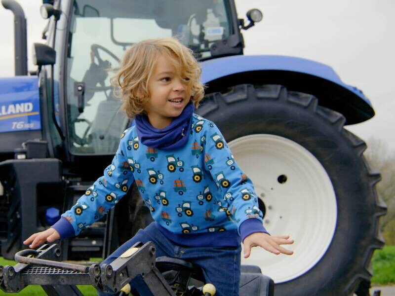 Maxomorra Tractor Sweater Lined
