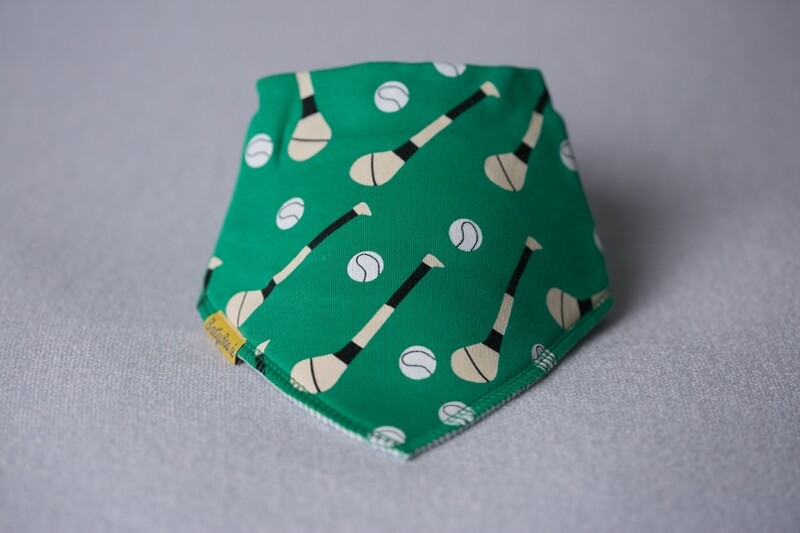 Babyboo Green GAA mad Organic Cotton dribble boo Bandana Bib