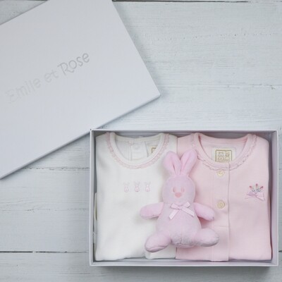 Emile et Rose Tessa Pink Baby Girls Set Emile et Rose Tessa Pink Baby Girls Set