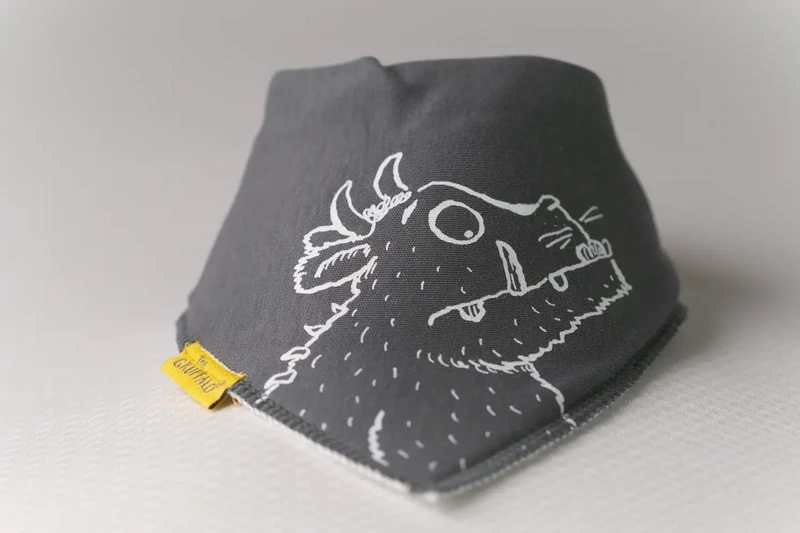 Babyboo ALL WAS QUIET IN THE DEEP DARK WOOD ORGANIC COTTON DRIBBLEBOO BANDANA BIB