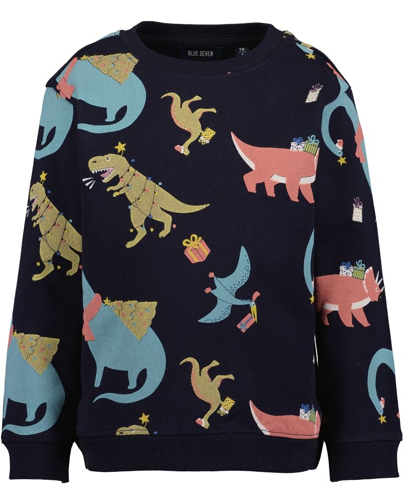 Blue Seven Boys Dinosaur print Sweatshirt