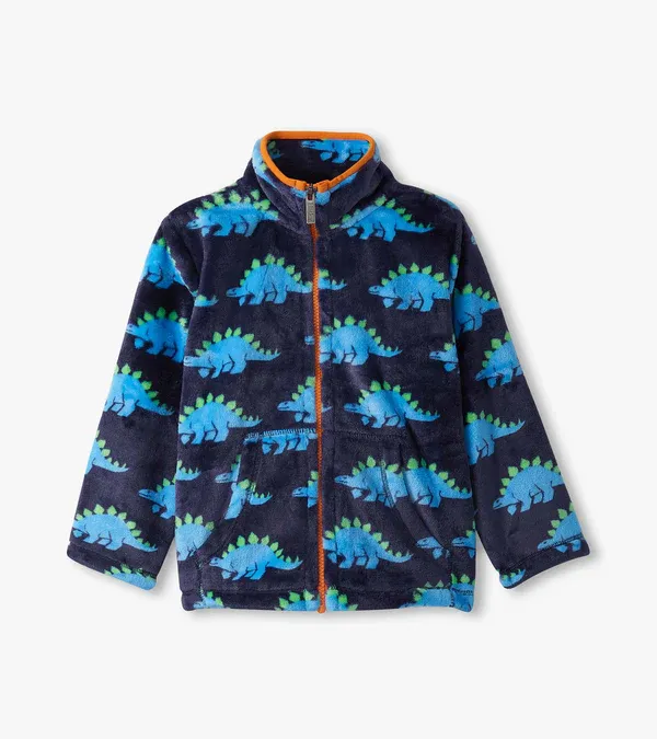 Hatley Stegosaurus Fuzzy  Fleece Jacket