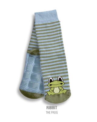 Country Kids Slipper Socks Ribbit