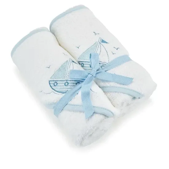 BabyElegance 2 Pack Bath Towels Blue