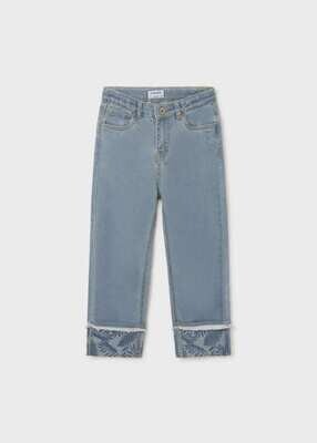 Mayoral Teen Cropped Denim Trousers