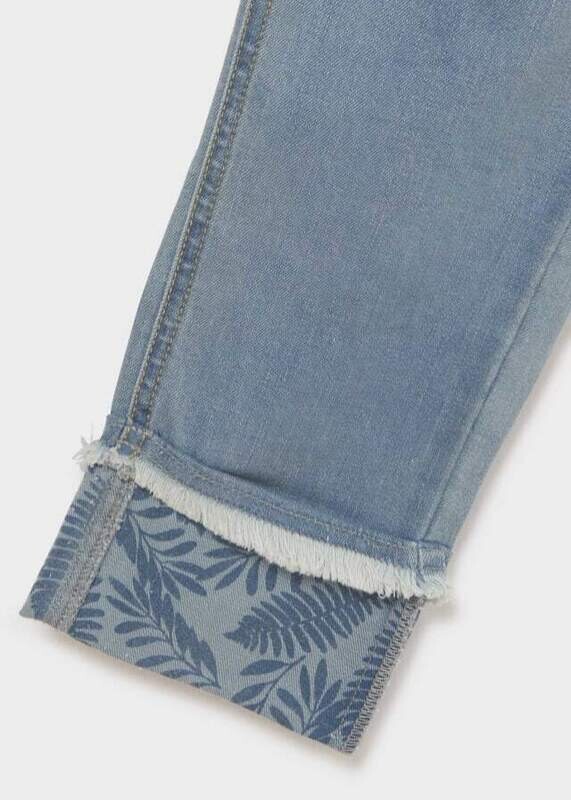 Mayoral Teen Cropped Denim Trousers