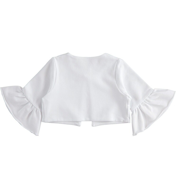 Ido Girls White Cardi with sleeve