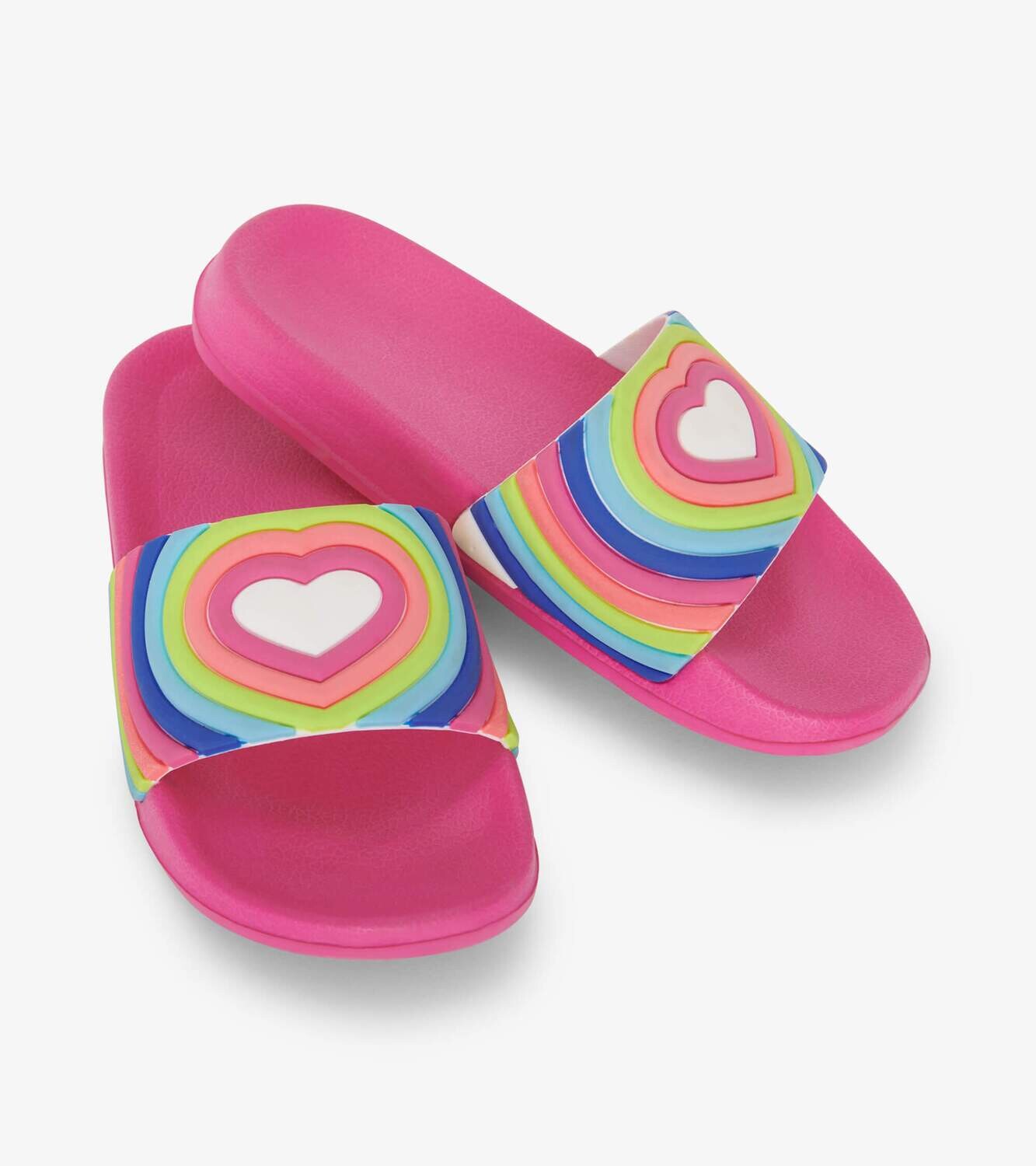 Hatley Rainbow Hearts Sliders Hatley Rainbow Hearts Sliders