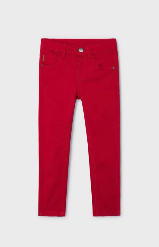 Mayoral Boy Basic Fitted Red Trousers