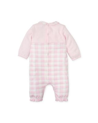 Tutto Piccolo Pink Checkered Romper