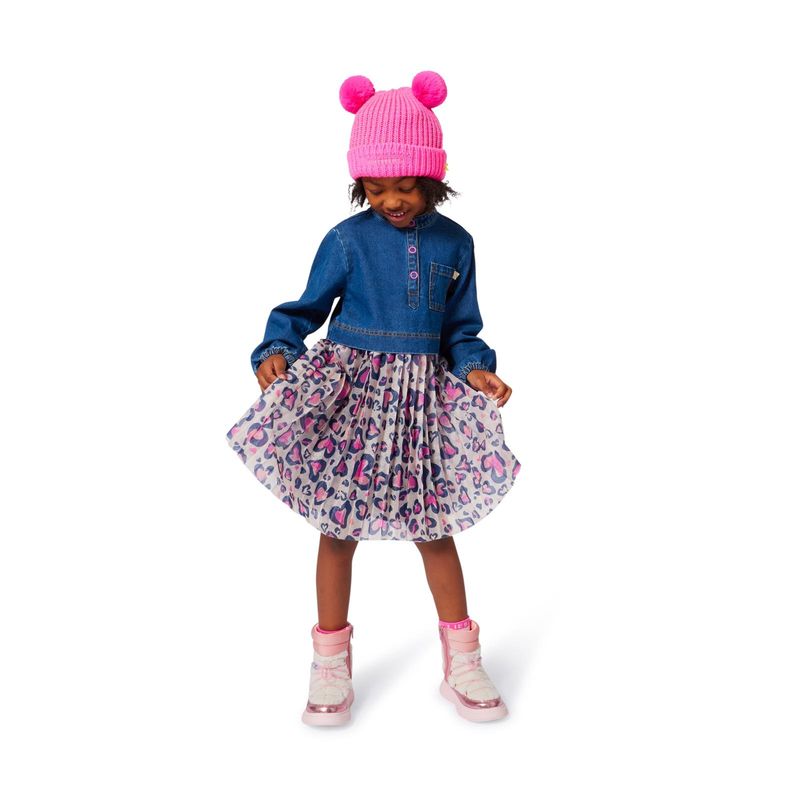 BillieBlush Dress Bi-Material