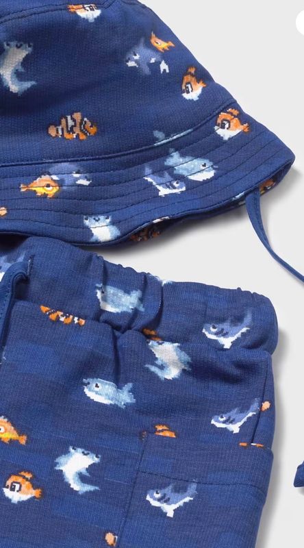 Mayoral 3 Piece Boys Shorts Set With Hat