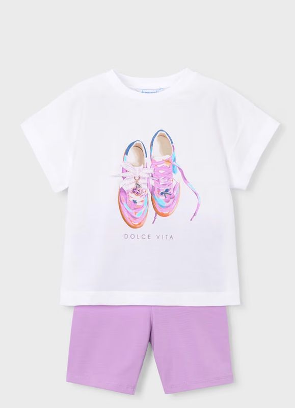 Mayoral Girls Cycling leggings and T-Shirt