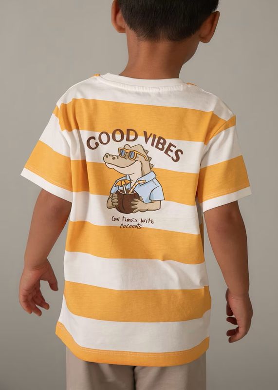 Mayoral Boys Striped T`Shirt and shorts set