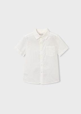 Mayoral Linen White S/S Shirt
