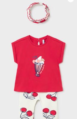 Mayoral 3-piece leggings set baby with headband