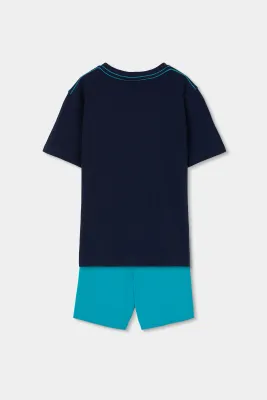 Boboli boys shark print outfit