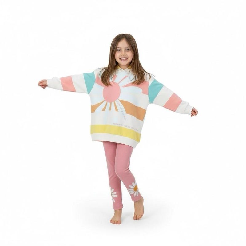 Daisy Hooded Sweatshirt and leggings Set Agathade La PRADA Baby Daisy Hooded Sweatshirt and leggings Set Agathade La PRADA Baby