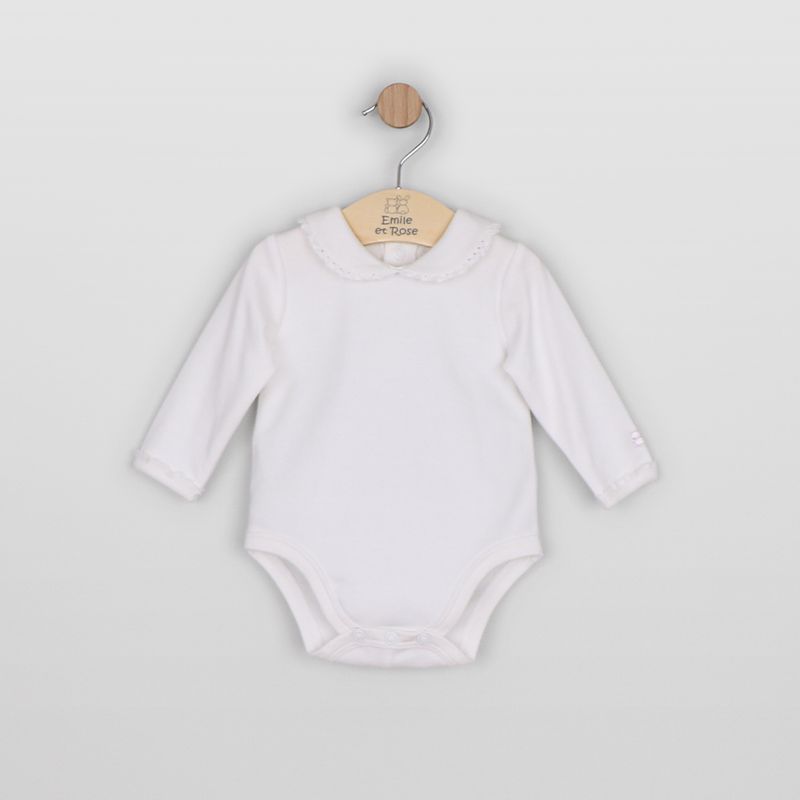 Mitzi Pinafore Dress with embroidered bows, pleats & Body. Emile et Rose