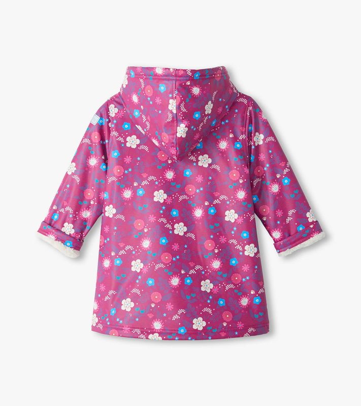 Hatley Sherpa lined Tiny Flowers Raincoat