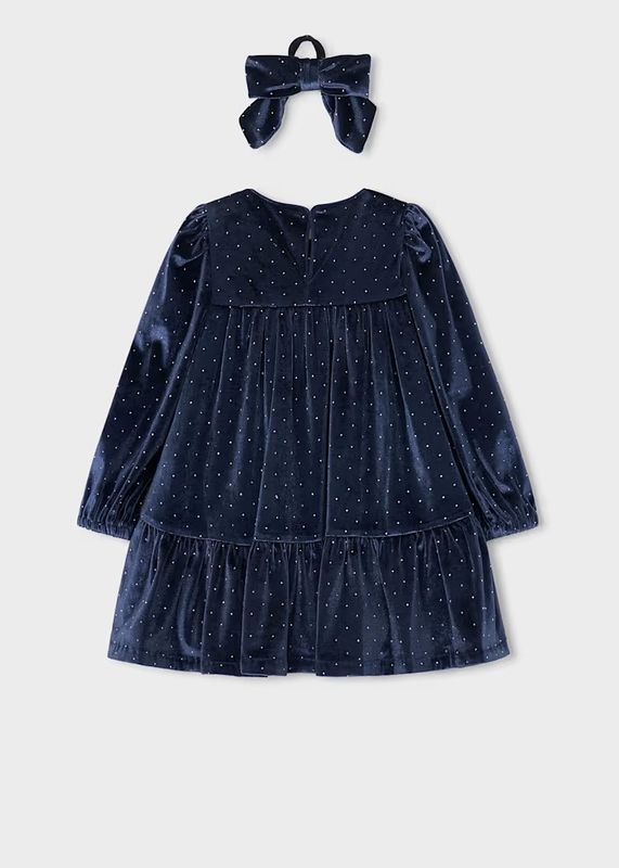 Mayoral Velvet Dress with Hairband